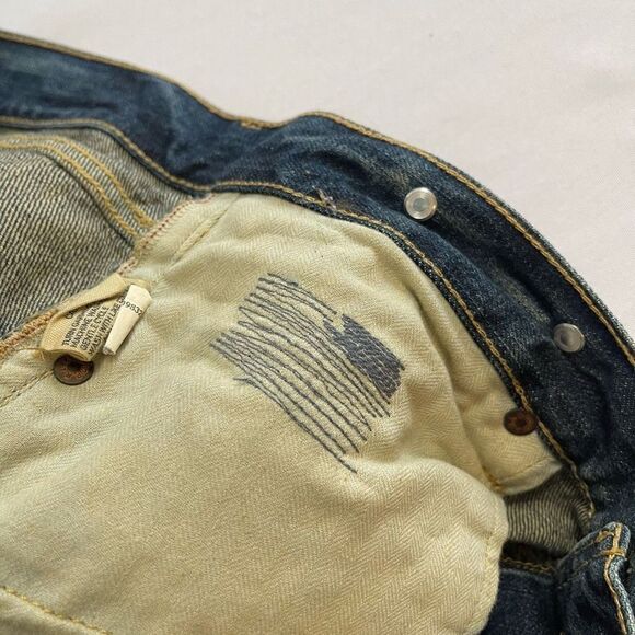 Polo Ralph Lauren VTG Distressed Destroyed Denim Skirt Size 30 - Picture 11 of 12